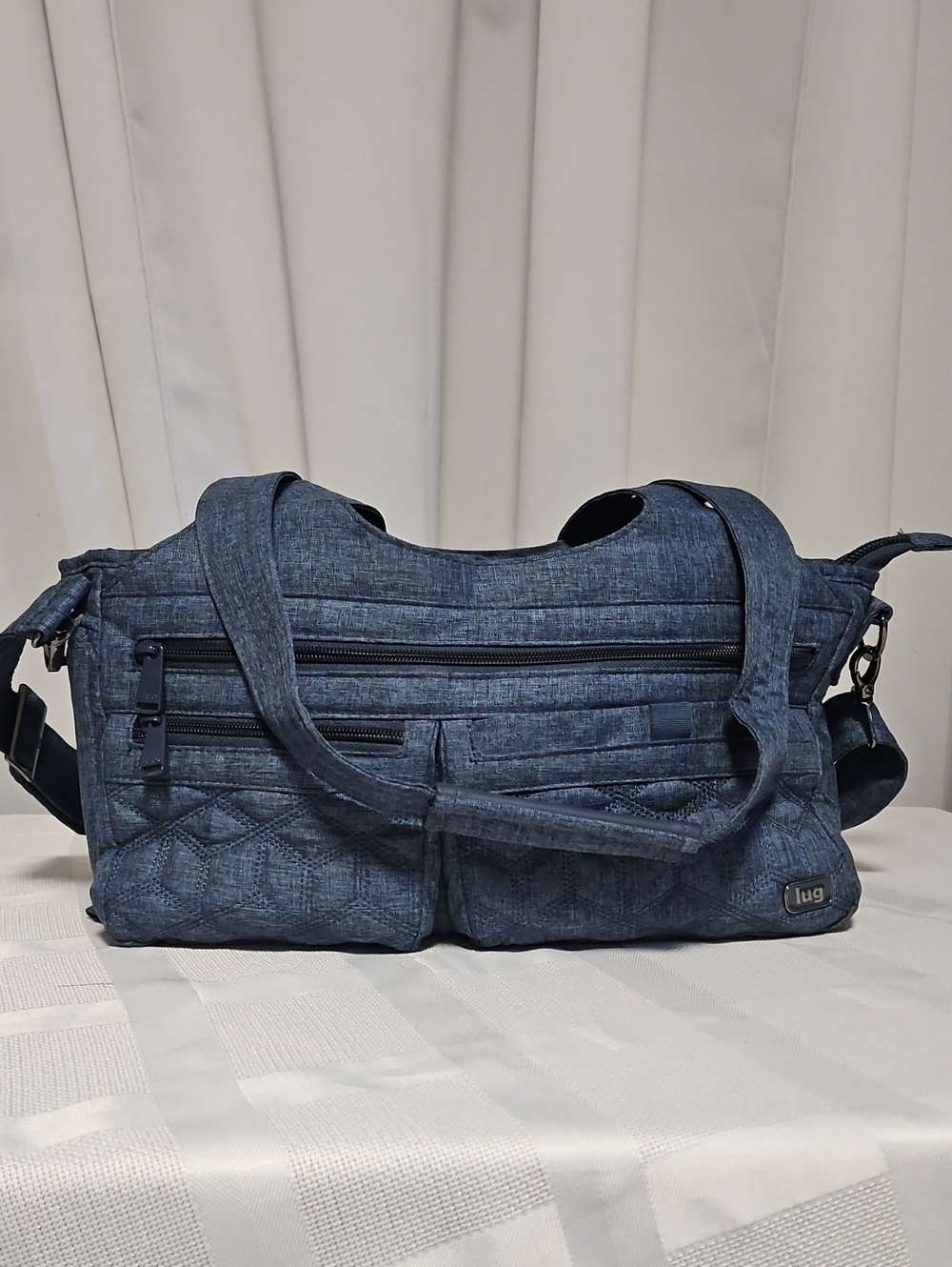 LUG Streetcar East/West Shoulder Bag/Cargo Bag in Denim